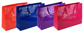 Large Gloss Laminated Rope Handle Paper Bags-43x33x13cm